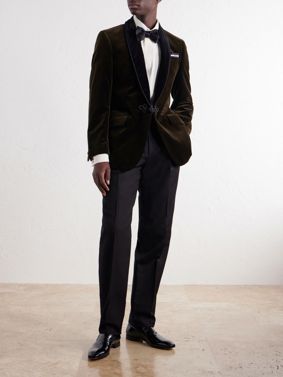 Favourbrook - Mayfair Shawl-Collar Cotton-Velvet Tuxedo Jacket - Green