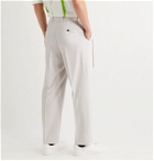 Valentino - Belted Woven Trousers - White