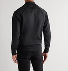 TOM FORD - Jersey Zip-Up Sweatshirt - Black