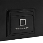 Wooyoungmi Men's Leather Cross Body Bag in Black