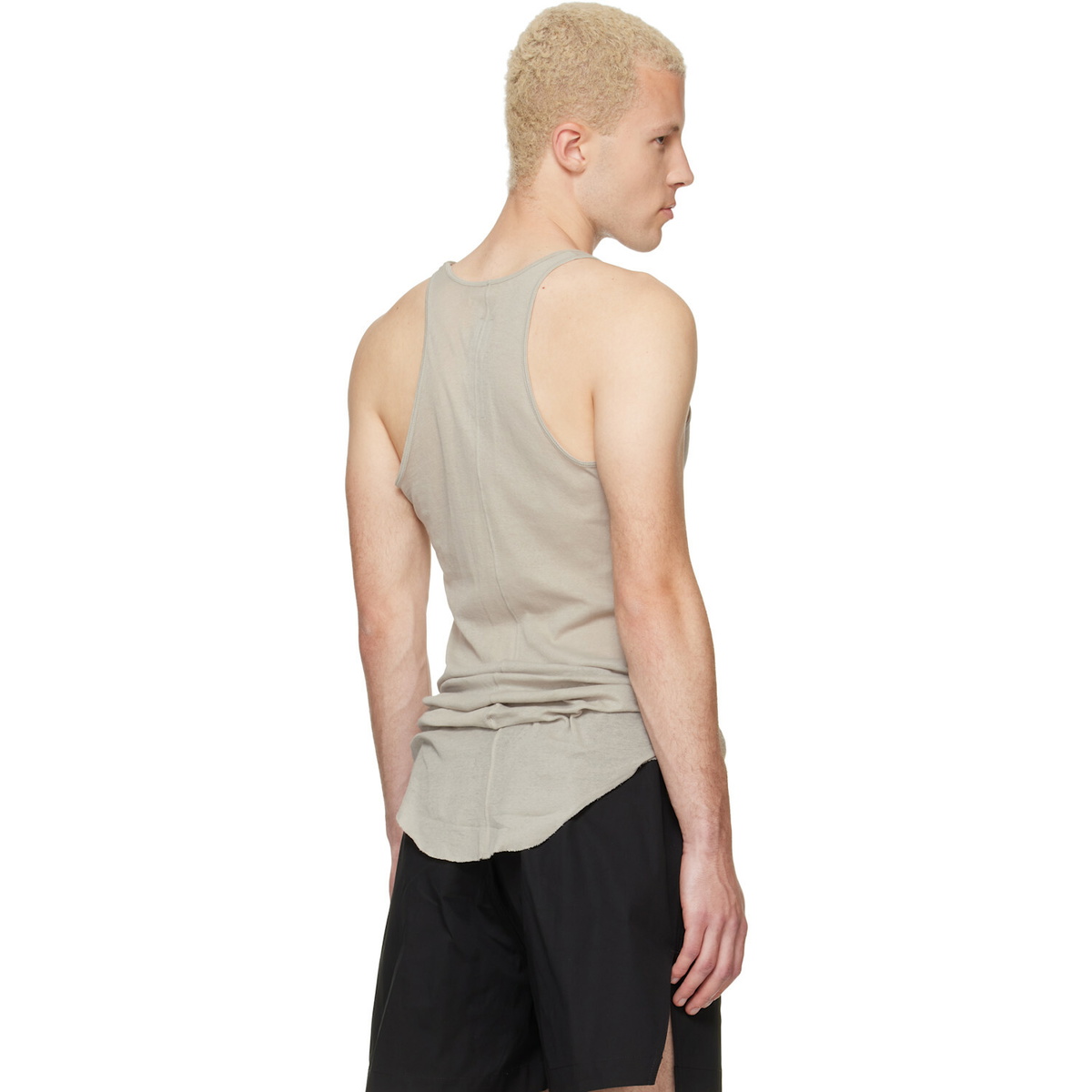 Rick Owens Off-White Tower Basic Rib Tank Top