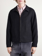 Visvim - Strato Leather-Trimmed Linen and Wool-Blend Twill Jacket - Black