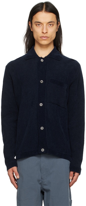 Photo: NORSE PROJECTS Navy Erik Cardigan