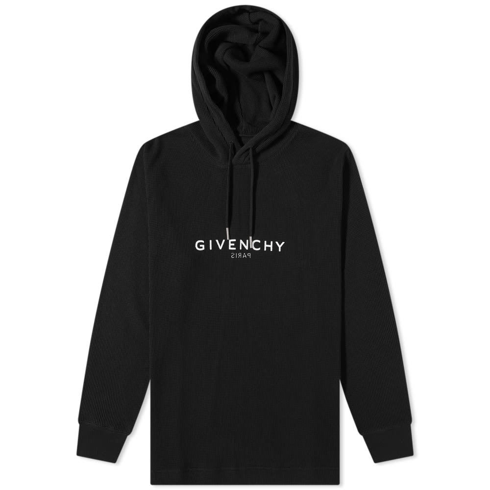 Photo: Givenchy Reverse Logo Waffle Hoody