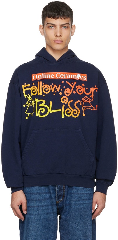 Photo: Online Ceramics Navy 'Follow Your Bliss' Hoodie