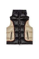 Diesel Hooded puffer vest in shiny ripstop - Winter Jackets Mens in Multicolor
