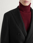 Canali - Kei Double-Breasted Wool Blazer - Gray