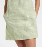 Simkhai Sloan gingham cotton-blend minidress