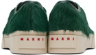 Marni Green Long-Hair Pablo Sneakers