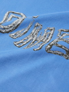 DIME - Liquid Metal Logo-Print Cotton-Jersey T-Shirt - Blue