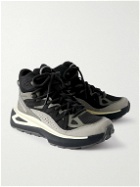 Salomon - Odyssey ELMT GORE-TEX® Suede-Trimmed Mesh Sneakers - Gray