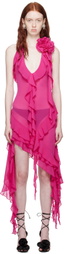Fancì Club Pink Garden of Eden Midi Dress