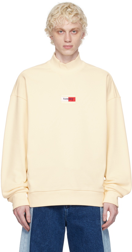 Photo: Tommy Jeans Beige Embroidered Turtleneck