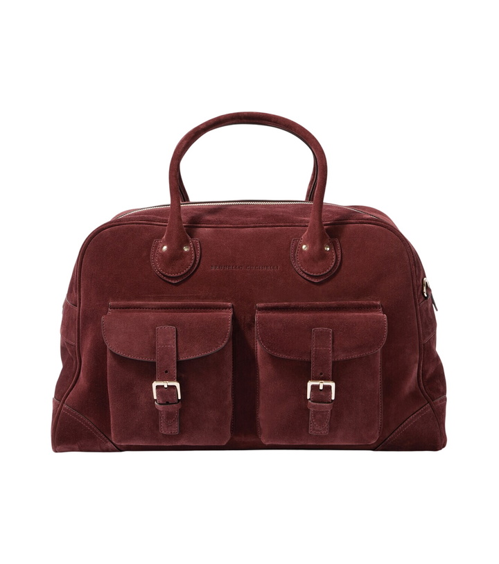Photo: Brunello Cucinelli Suede duffel bag
