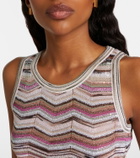 Missoni Zigzag sequined lamé top