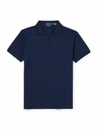 Polo Ralph Lauren - Logo-Embroidered Cotton-Blend Piqué Polo Shirt - Blue