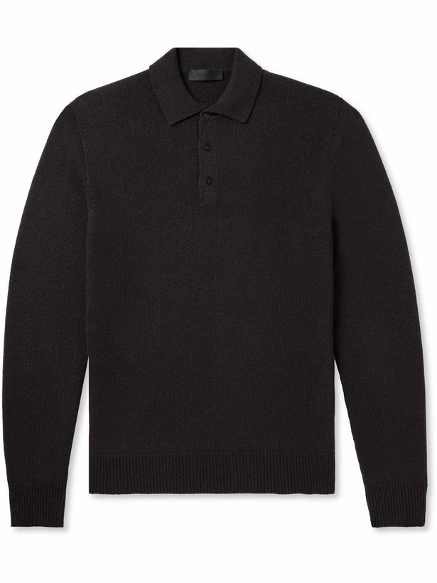 Photo: Saman Amel - Elo Slim-Fit Cashmere and Silk-Blend Polo Shirt - Brown