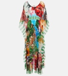 Dolce&Gabbana Portofino printed silk chiffon gown