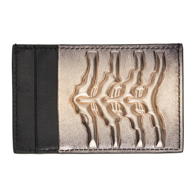 Photo: Alexander McQueen Black and Gold Rib Cage Card Holder