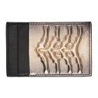 Alexander McQueen Black and Gold Rib Cage Card Holder