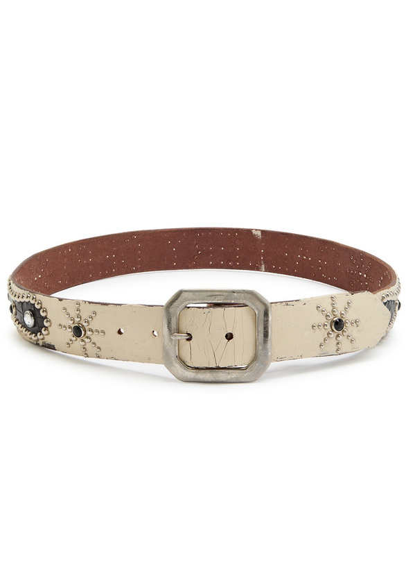 Photo: Gallery Dept. Painted Stud-embellished Leather Belt - Black - One Size