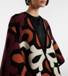 La DoubleJ Maiolika wool jacquard cape