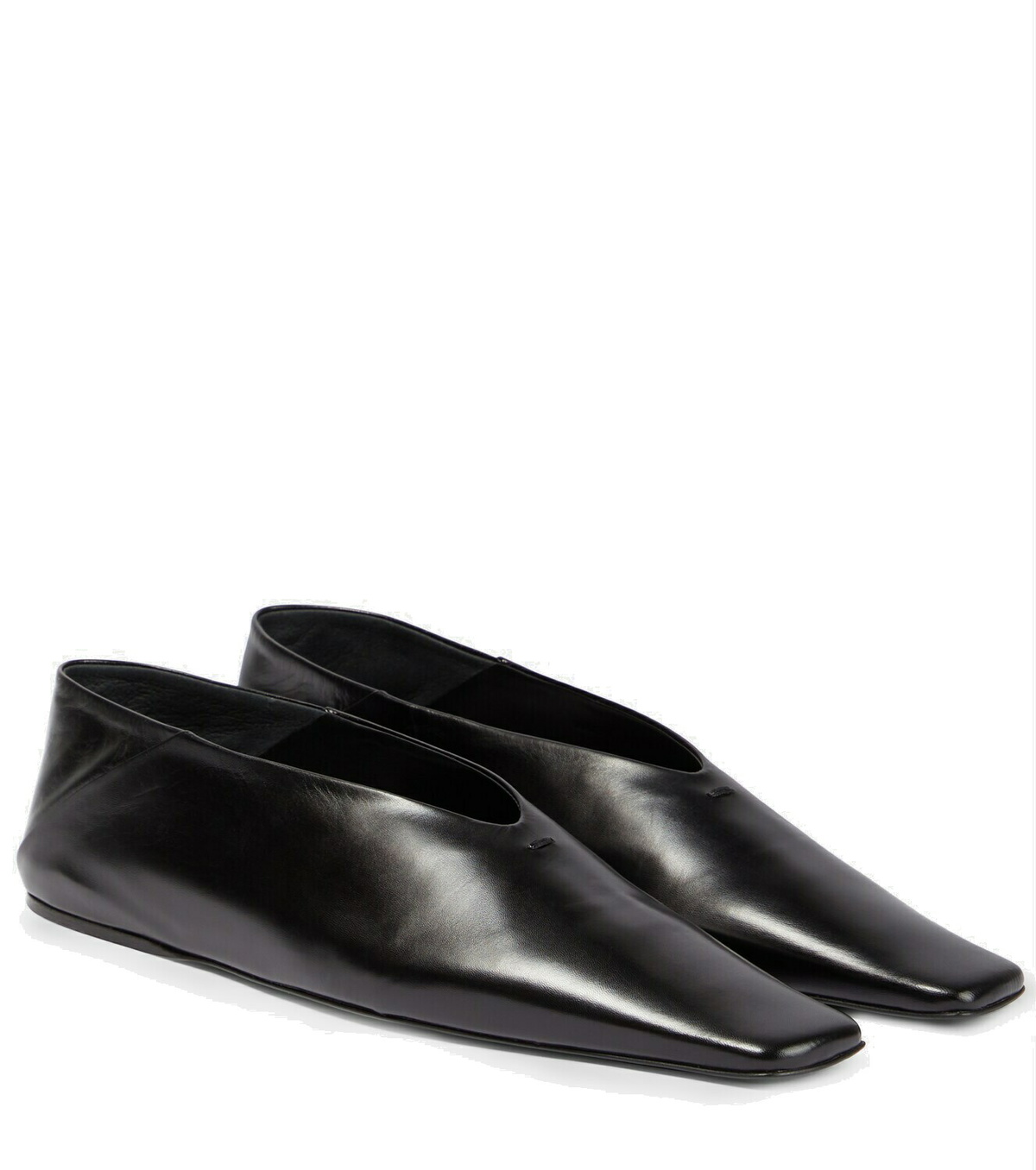 Jil Sander Leather ballet flats Jil Sander