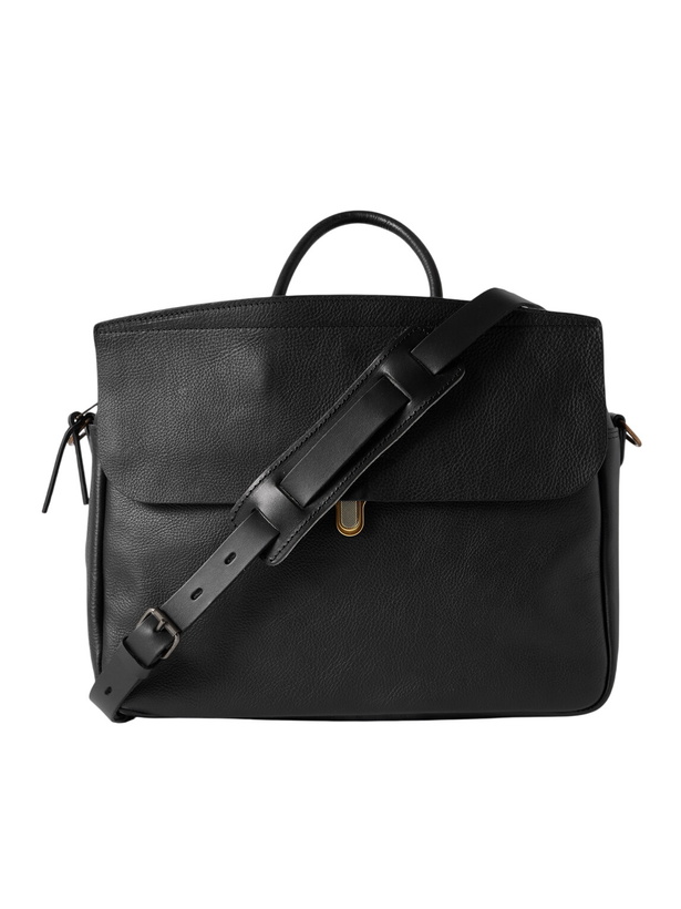Photo: Bleu de Chauffe - Business Zeppo Full-Grain Leather Briefcase - Black