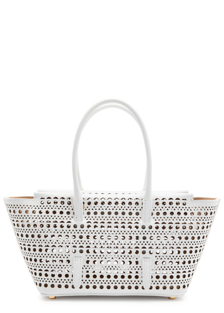 Alaïa Neo Mina 20 Leather top Handle bag - White - One Size ALAÏA