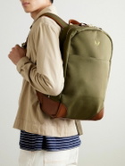 Bennett Winch - Logo-Embroidered Leather-Trimmed Cotton-Canvas Backpack