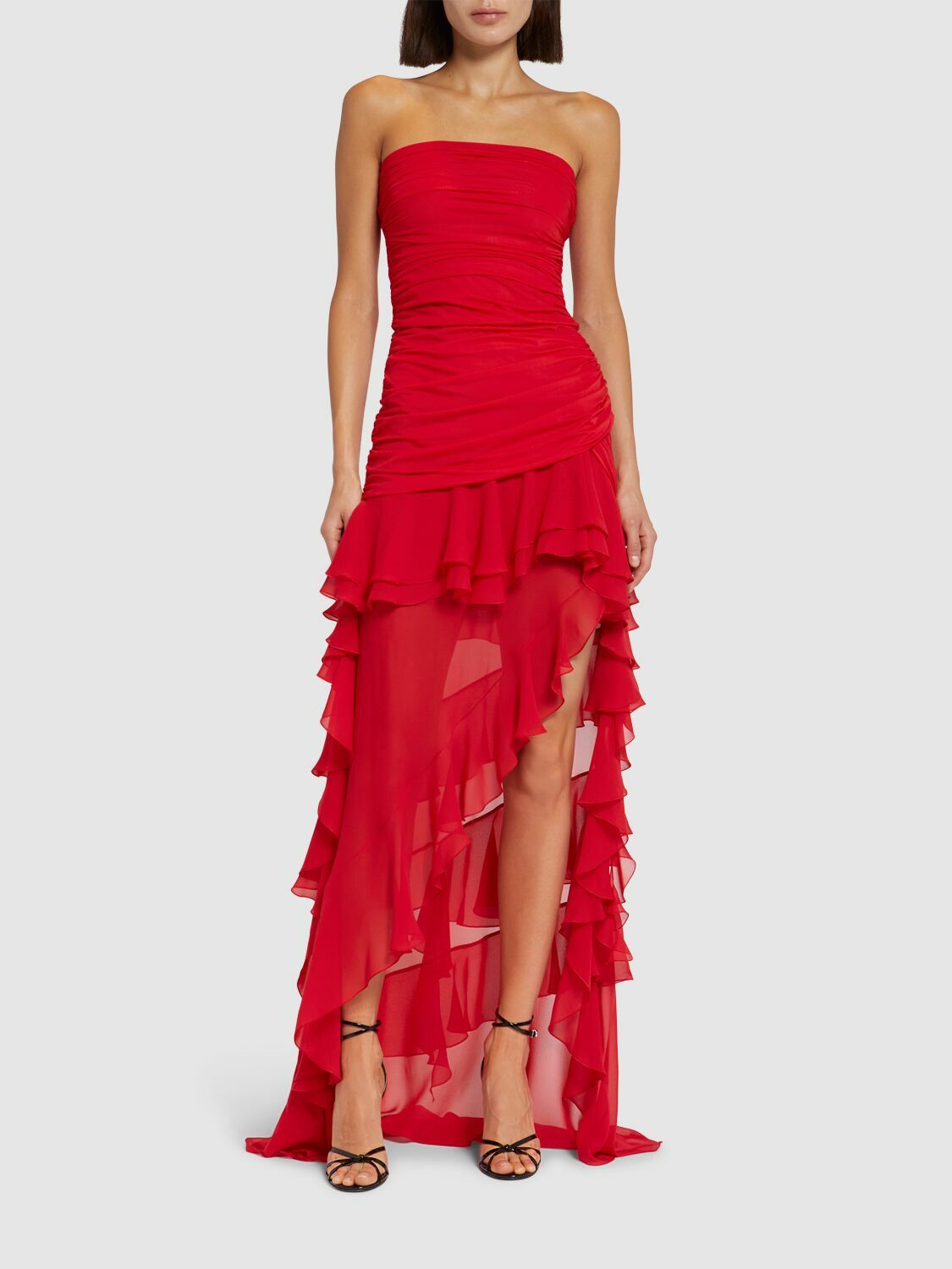blumarine silk organza dress with/ruffles BLUMARINE Silk Organza Dress with ruffles Blumarine