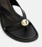 Souliers Martinez Estela leather thong sandals