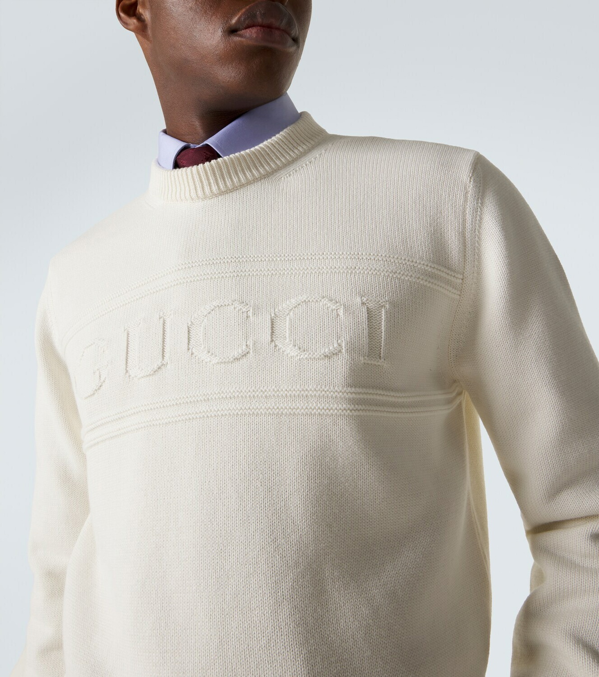 Gucci Logo cotton and wool sweater