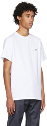 A.P.C. White Printed T-Shirt