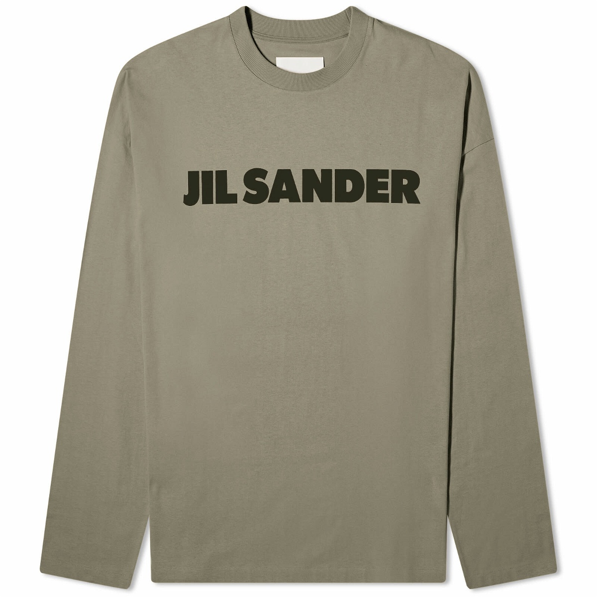 Photo: Jil Sander Women's Long Sleeve T-Shirt in Thyme Green