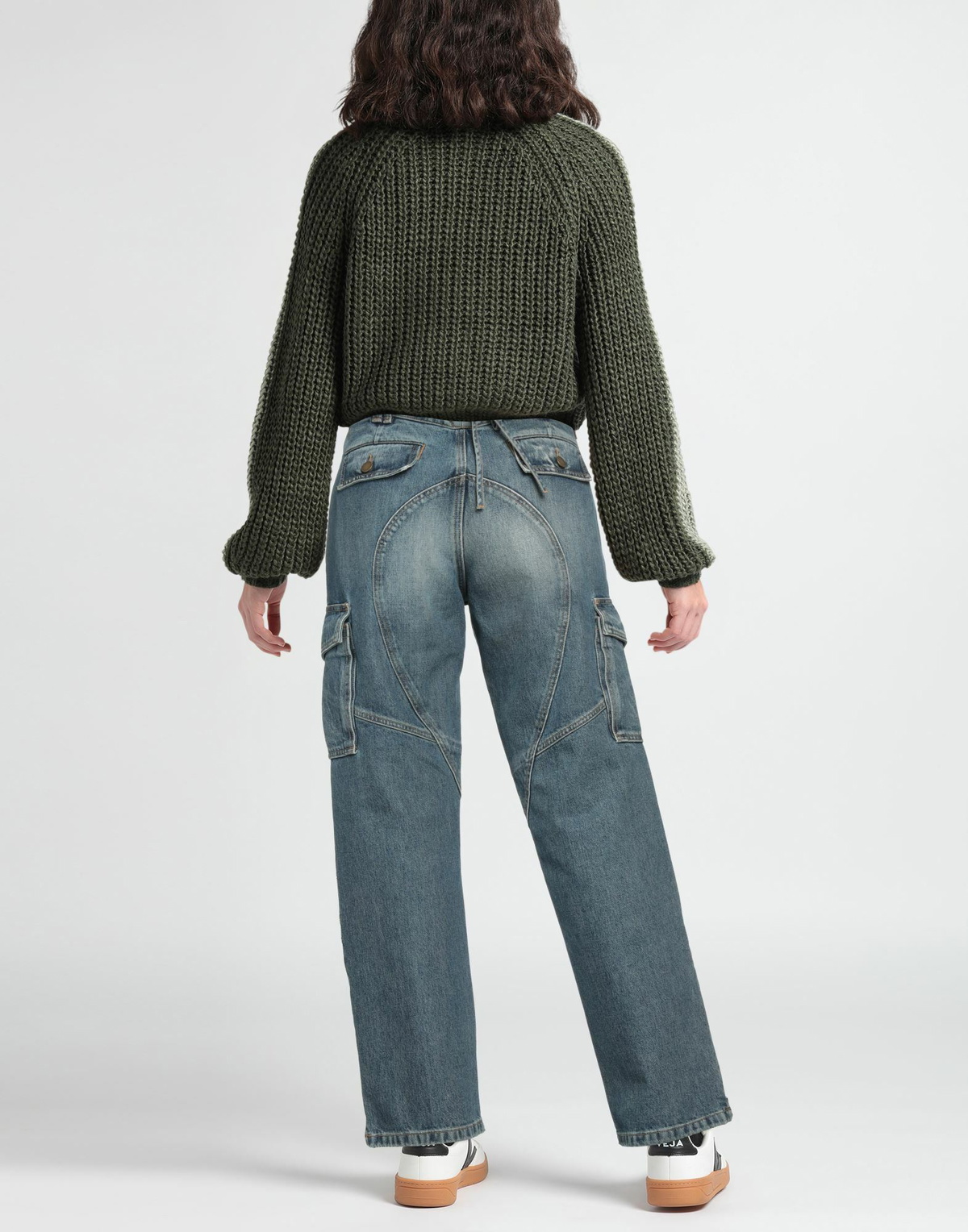 Alessandra Rich Womens Jeans in Blue