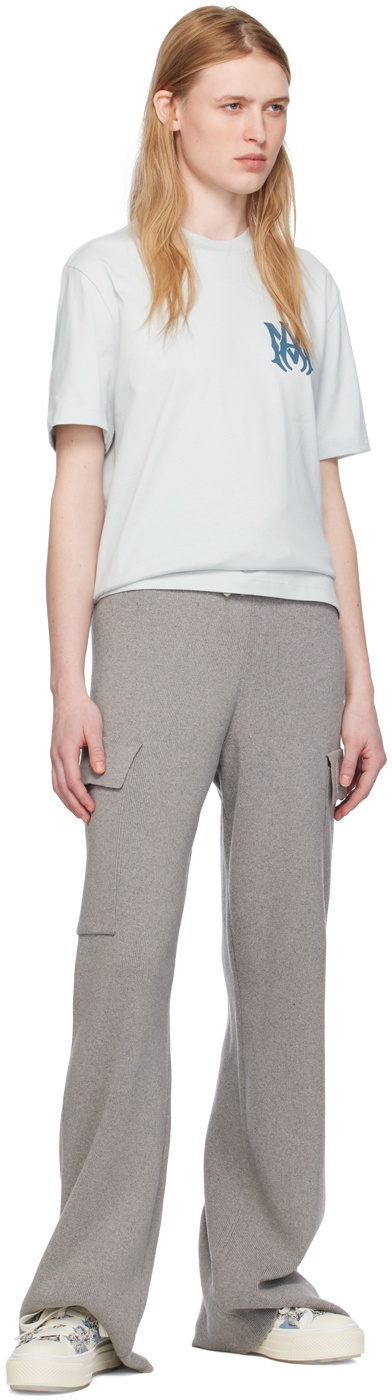 AMIRI White & Blue Stars Court Low Sneakers Amiri AMIRI White & Blue Stars Court Low Sneakers Amiri