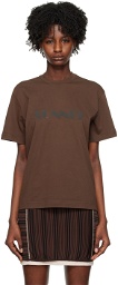 SUNNEI Brown Bonded T-Shirt