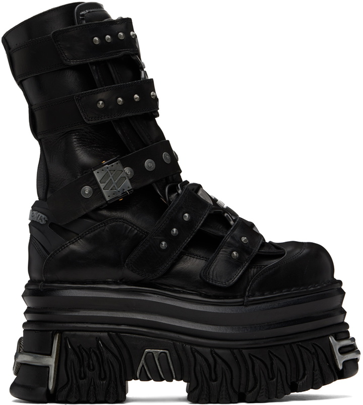 Photo: VETEMENTS Black New Rock Edition Gamer Boots