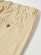 Club Monaco - Slim-Fit Cotton-Blend Trousers - Neutrals