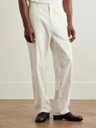 The Row - Sankuro Straight-Leg Cotton and Cashmere-Blend Gabardine Trousers - White