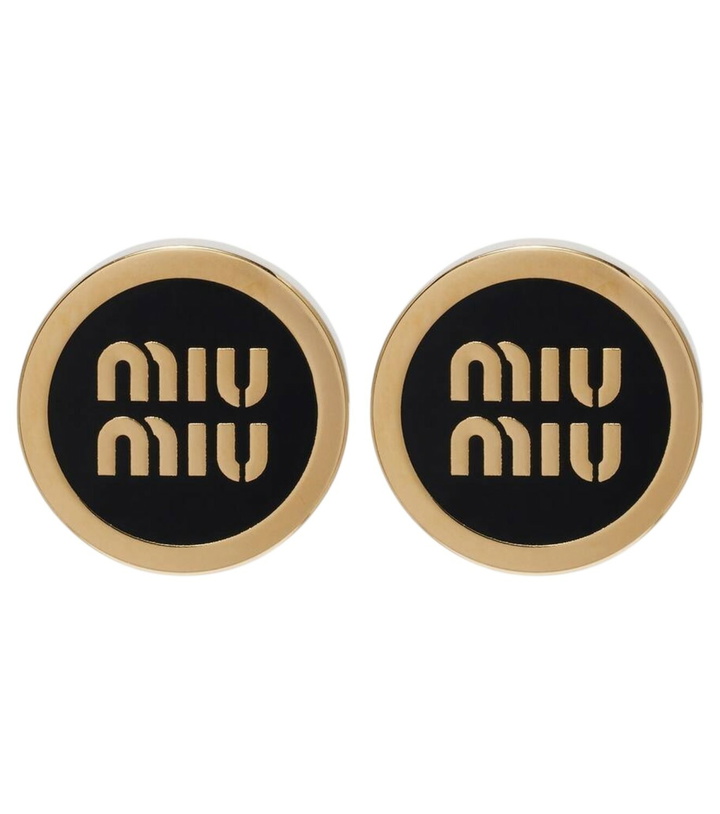 Photo: Miu Miu Logo stud earrings