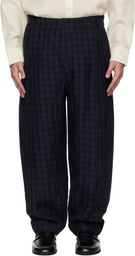 Toogood Black & Blue 'The Librarian' Trousers