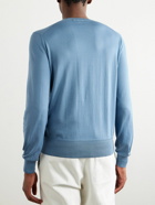 TOM FORD - Slim-Fit Sea Island Cotton Sweater - Blue
