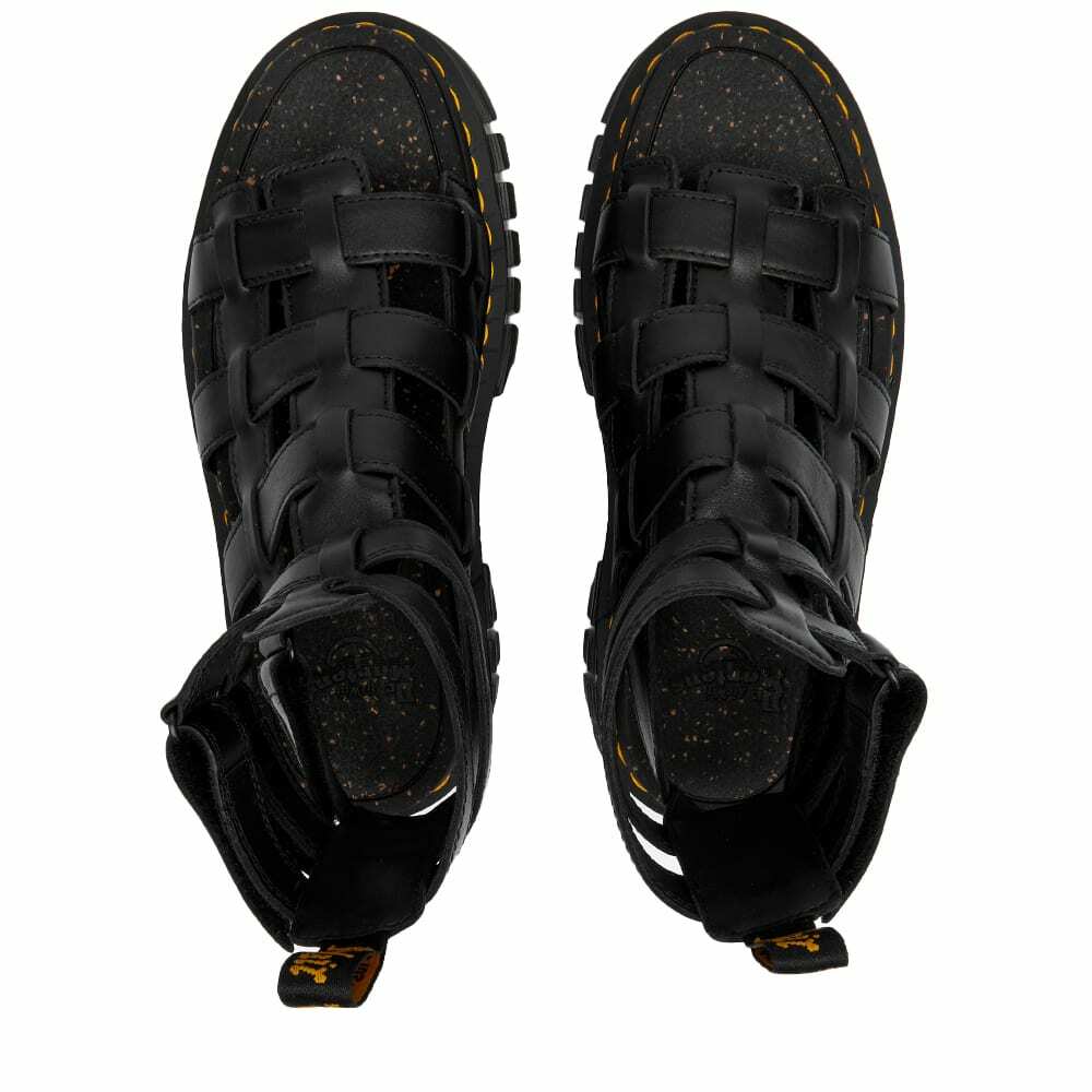 Dr. Martens Women's Ricki Gladiator Sandal in Black Nappa Lux Dr