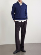 Lardini - Ribbed Cotton Polo Shirt - Blue