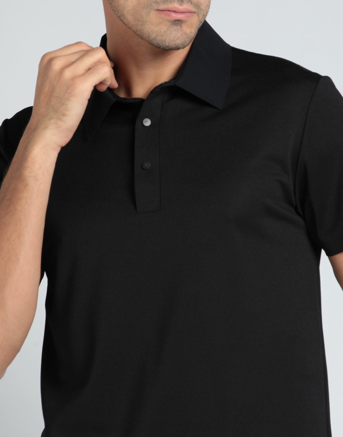 Peuterey Mens Polo shirt in Black