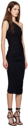 Rick Owens Lilies Black Porterville Amira Midi Dress