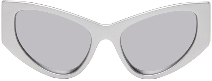 Photo: Balenciaga Silver LED Frame Sunglasses