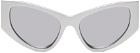 Balenciaga Silver LED Frame Sunglasses